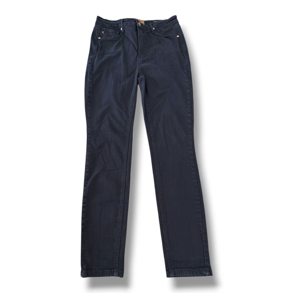 Judy Blue Garment Dyed Tummy Control Black Denim Skinny Jeans Women’s Size 31
